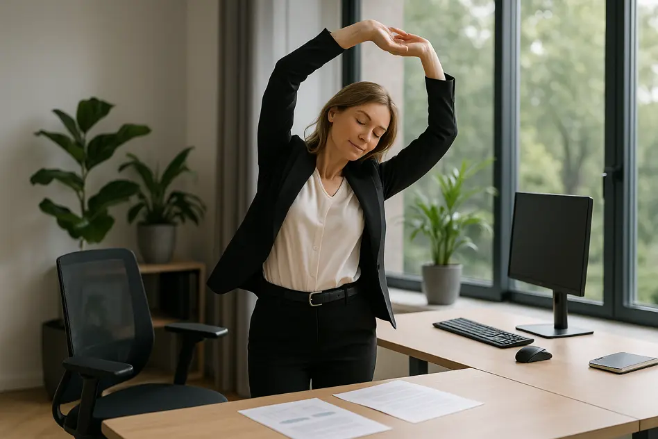Rückenübungen am Arbeitsplatz: So klappt’s es zwischendurch