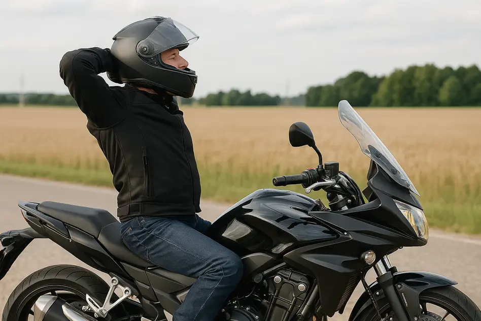 Tipps gegen Rückenschmerzen beim Motorrad fahren